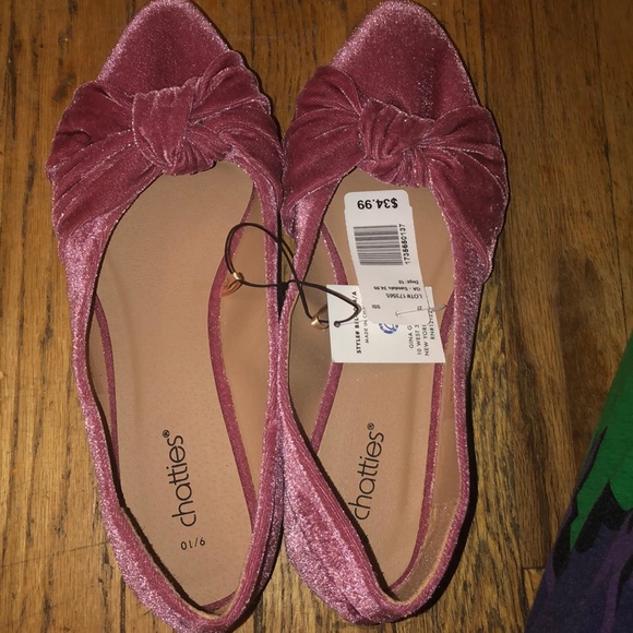 2pairs Pink pointy toe flats 9/10 or 5/6 - Picture 3 of 3